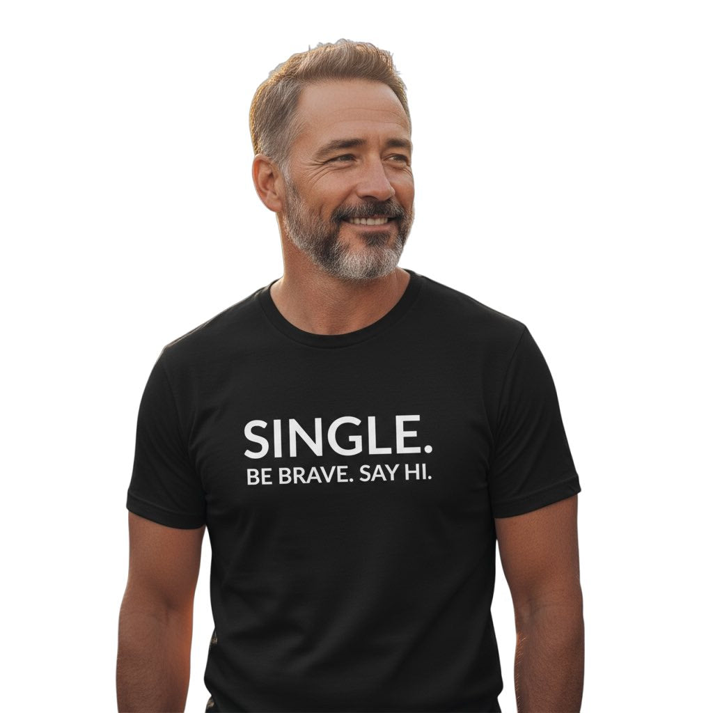 single. t-shirt | black | bold uppercase design