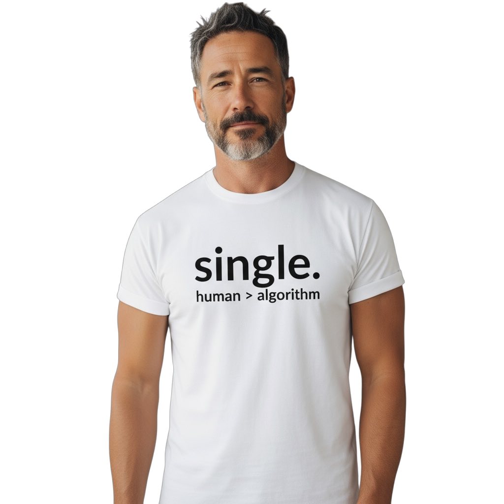 single. t-shirt | white | soft lowercase design